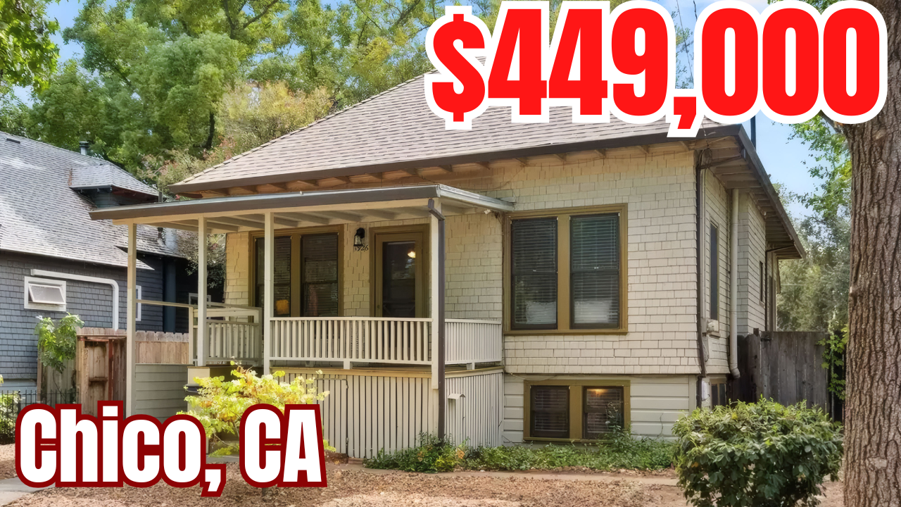 1926 Broadway Street, Chico, CA — historic Barber neighborhood home with a second unit