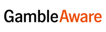 GambleAware logo with black and orange text on a white background