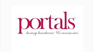 A logo for portals luxury hardware and accessories