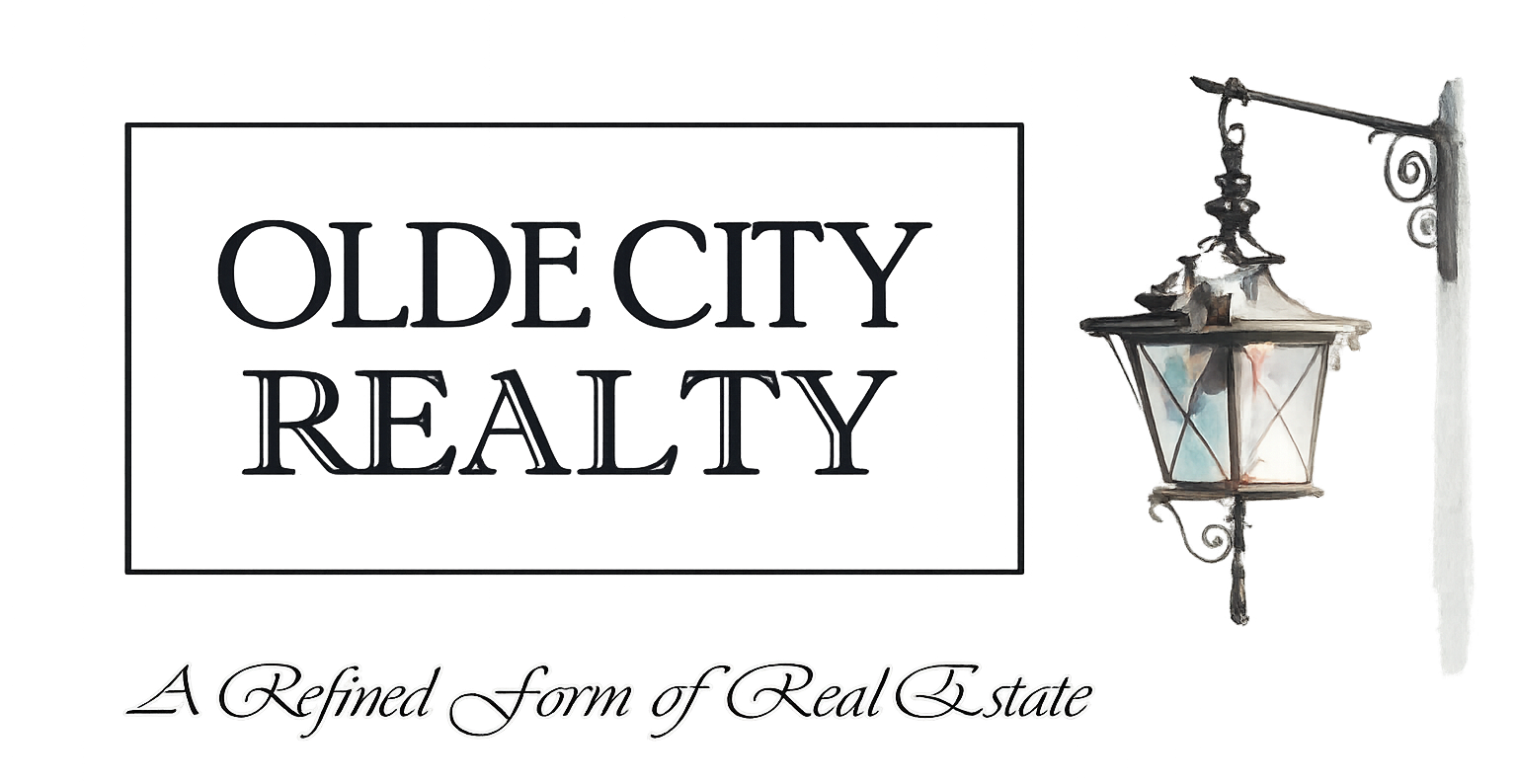 Olde City Realty logo with vintage lantern and tagline “A Refined Form of Real Estate” Olde City Realty logo with vintage lantern and tagline “A Refined Form of Real Estate”