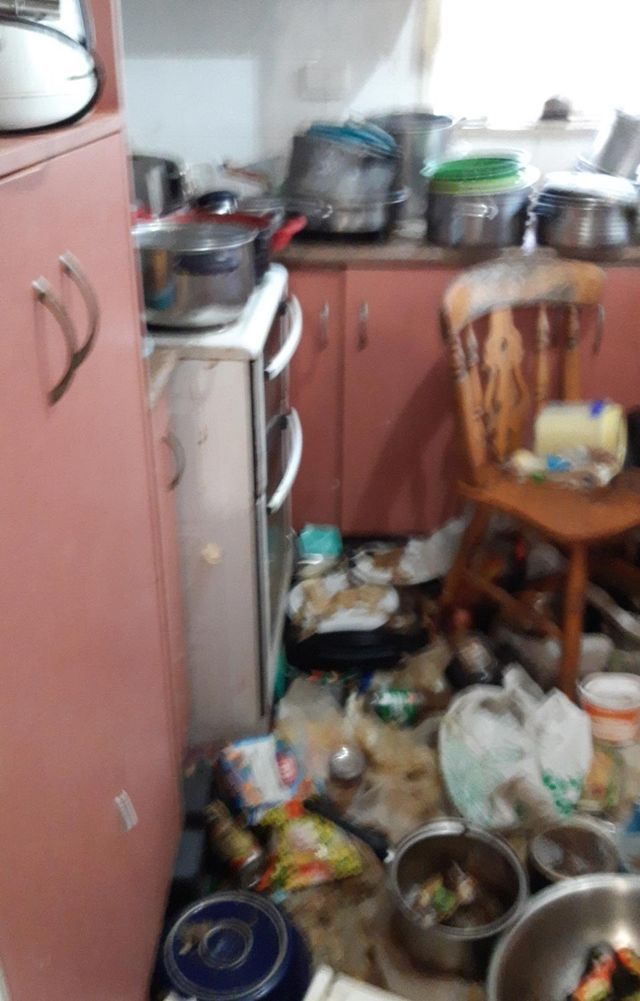 Before Cleaning Dirty Kitchen — Townsville, QLD — Bethel Carpet Cleaning