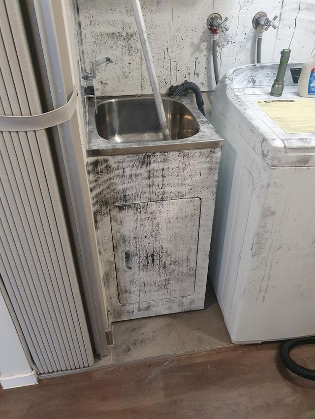 Before Cleaning Dirty Sink — Townsville, QLD — Bethel Carpet Cleaning