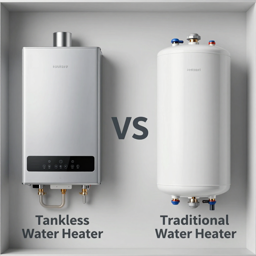 tankless vs traditional water heater