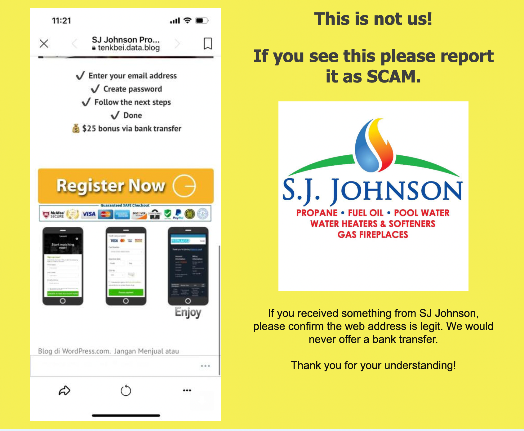 If you see this please report it as scam.