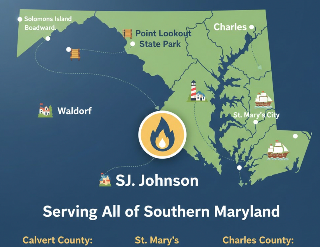 Map of southern md