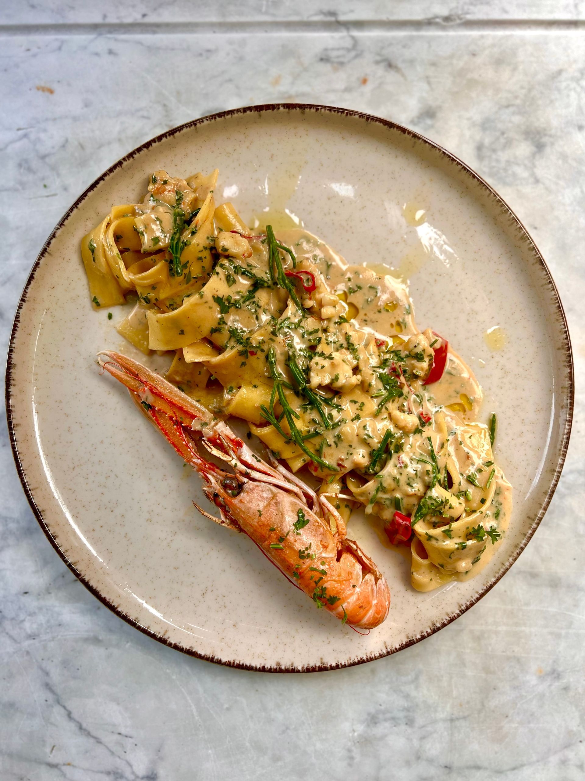 Pappardelle Scampi