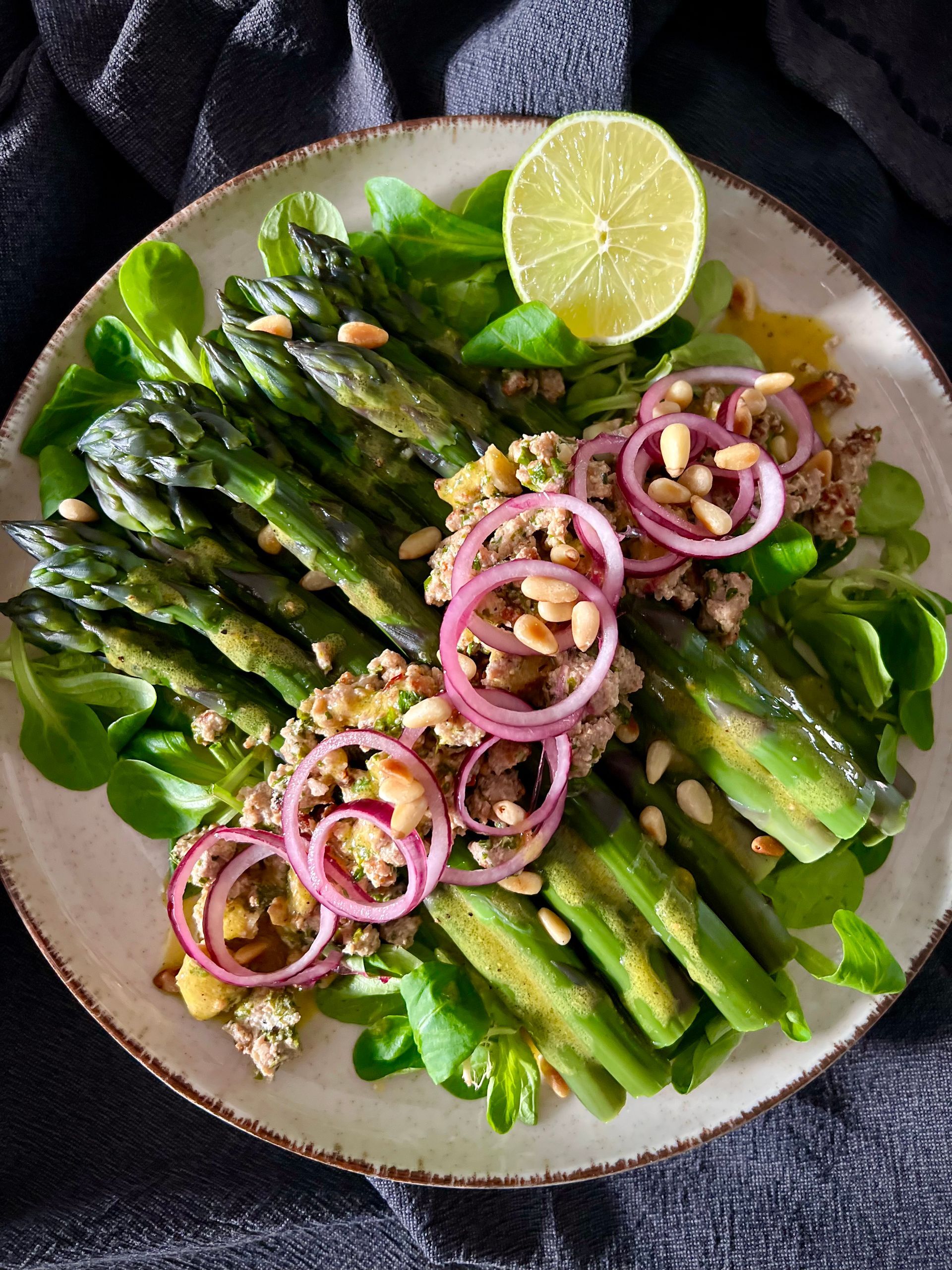 paarse asperges