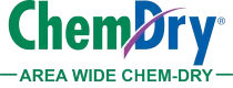 The logo for Area Wide Chem-Dry, featuring the green and blue brand name with a purple swoosh.