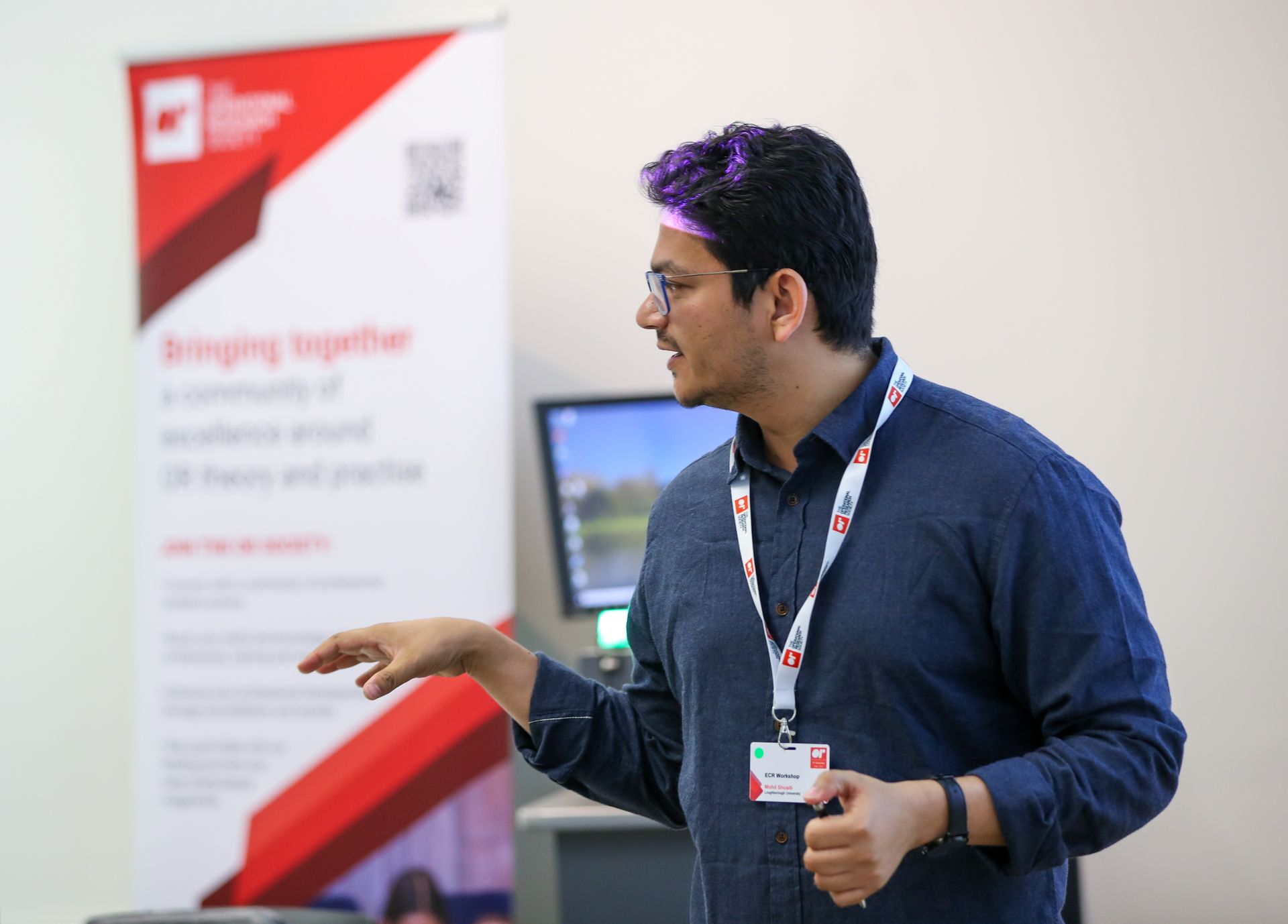 ReMed researcher giving presentation