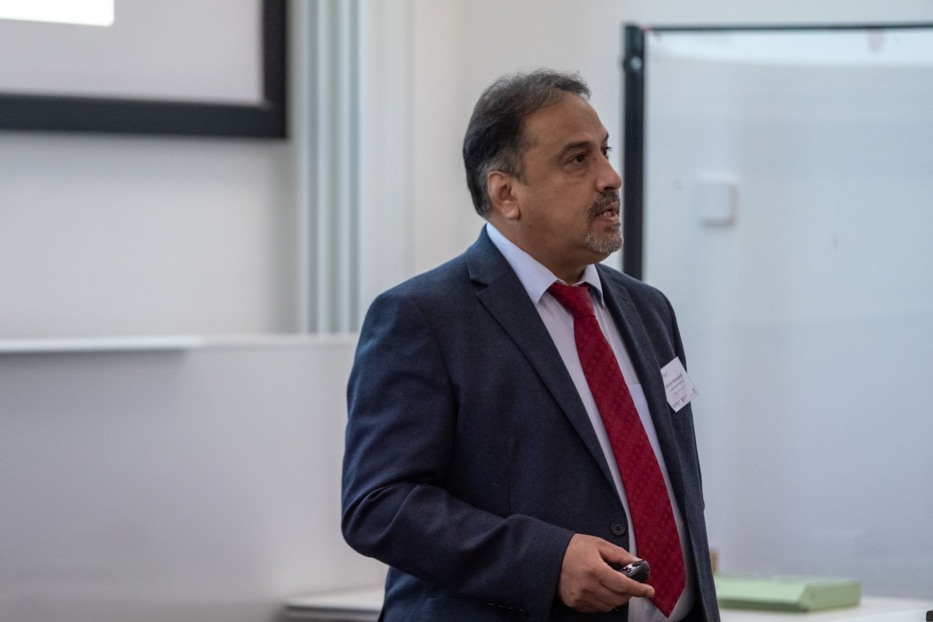 Photo of Professor Shahin Rahimifard opening ReMed Conference 2023