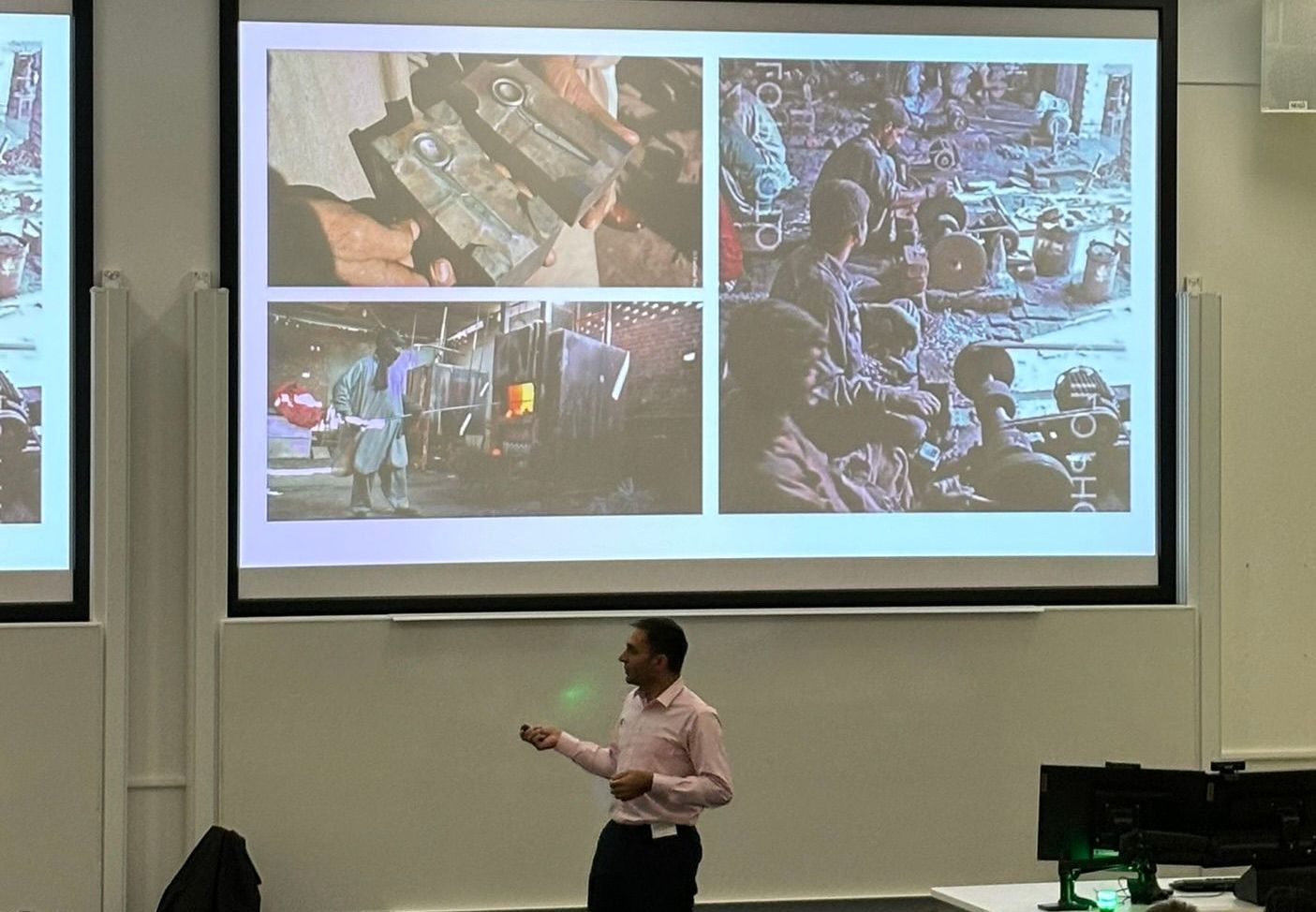 Photo of Professor Mahmood Bhutta giving the keynote presentation