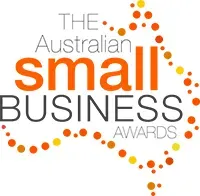 a logo for the Australian small business awards