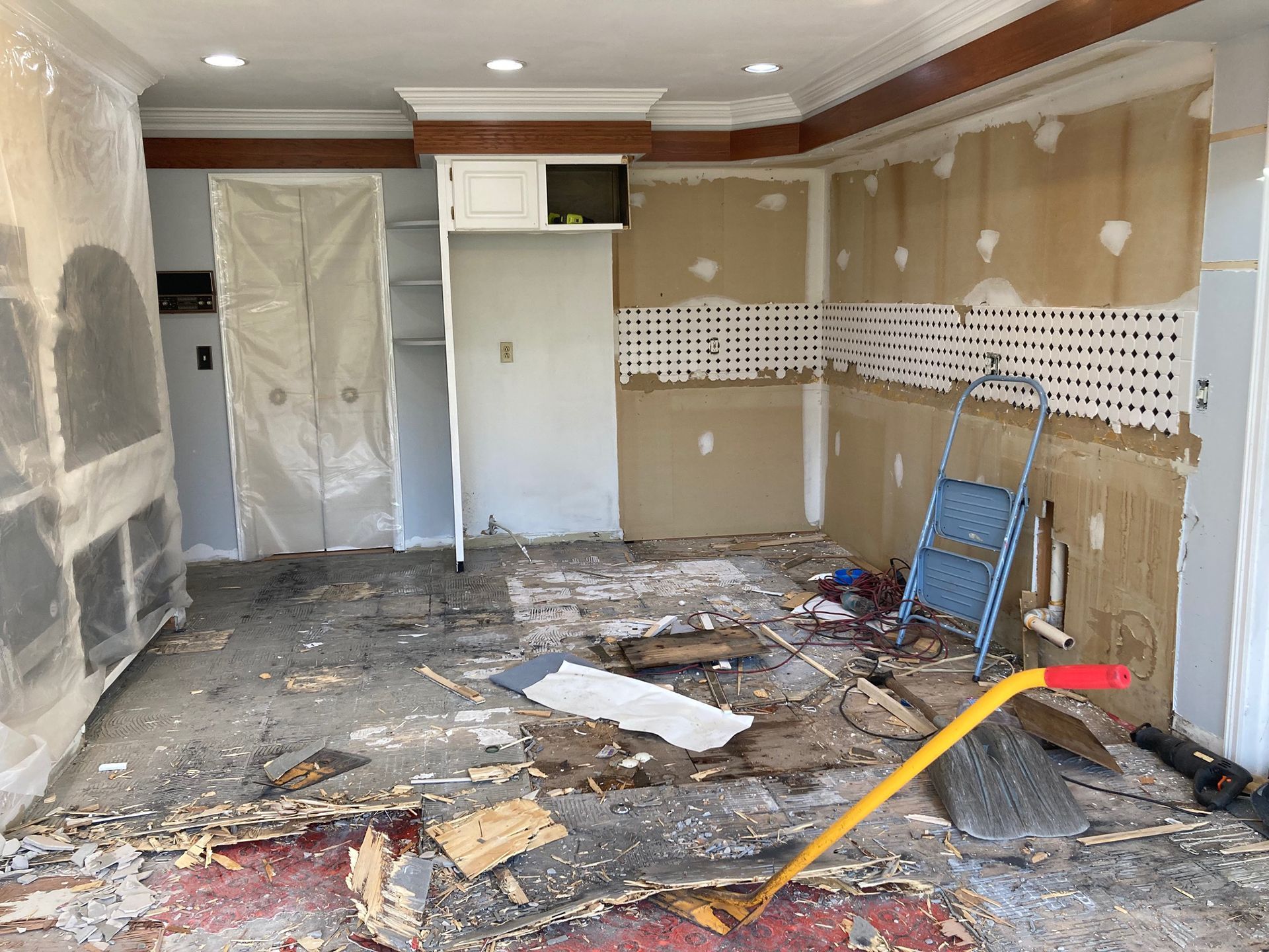 Messy home renovation