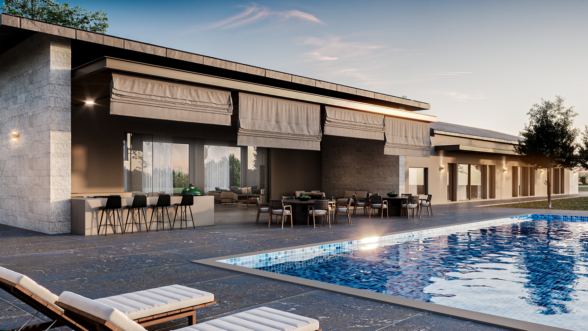 alberca render quinta san jose 