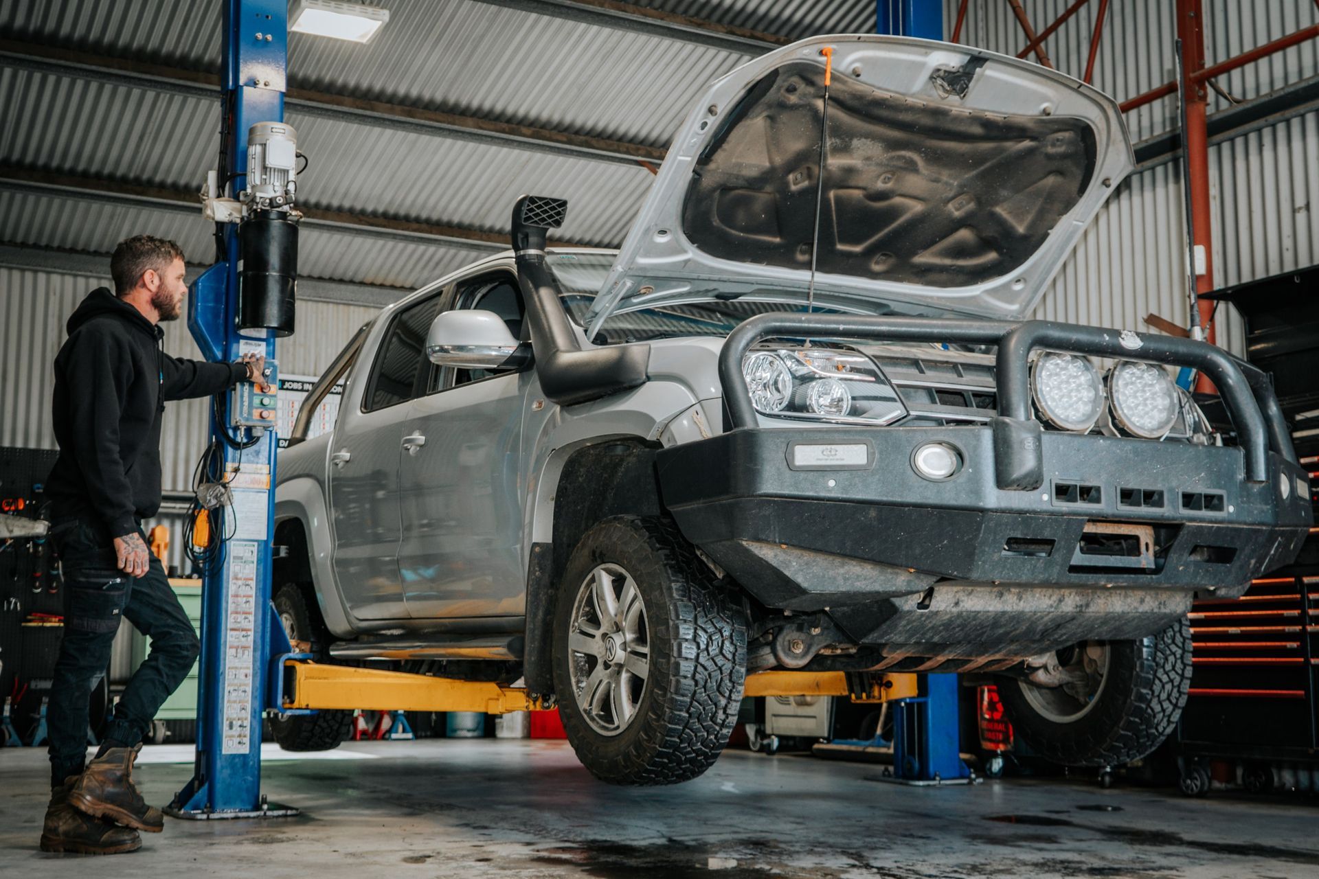 Lifting a car for a pre purchase inspection