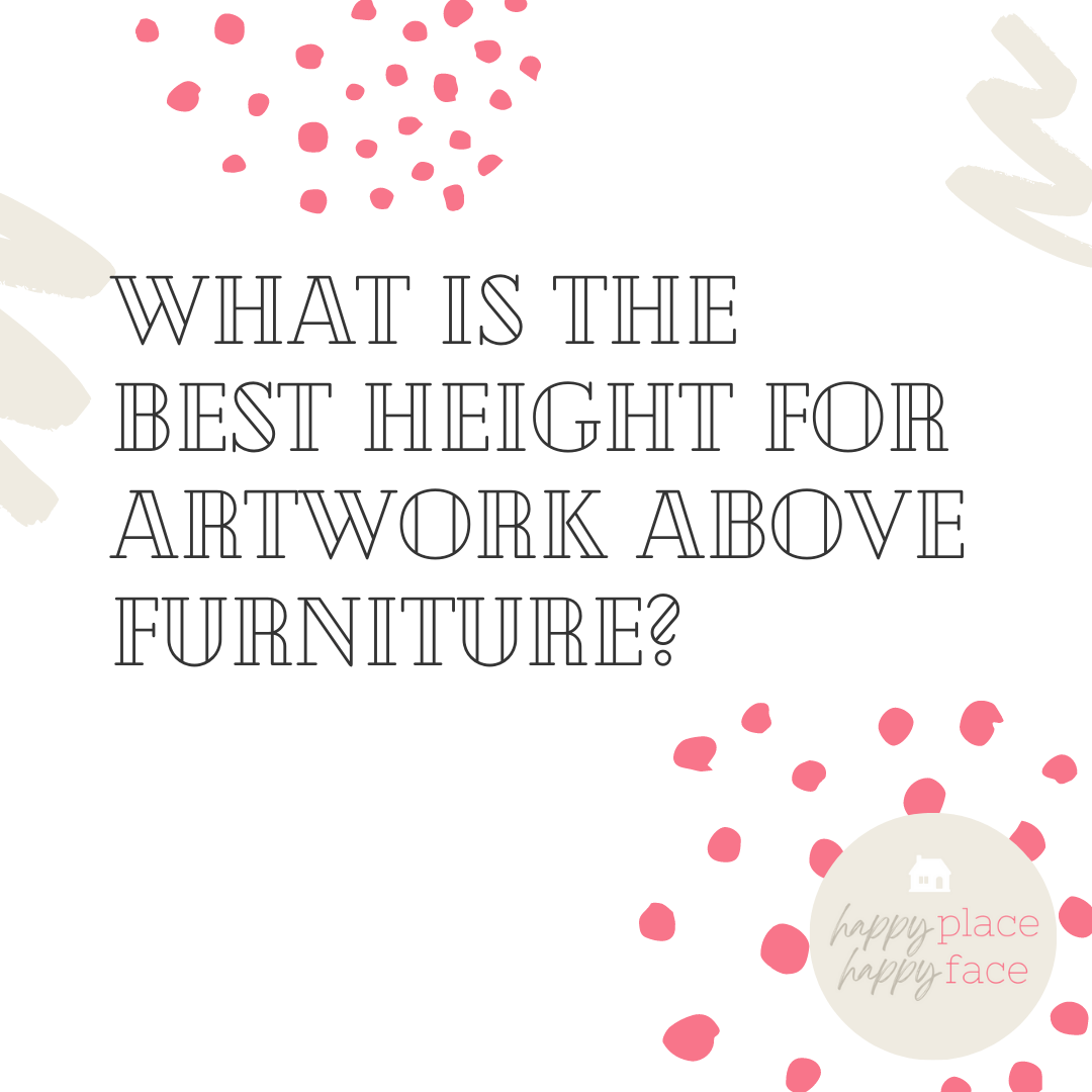 Artwork height recommendation above furniture