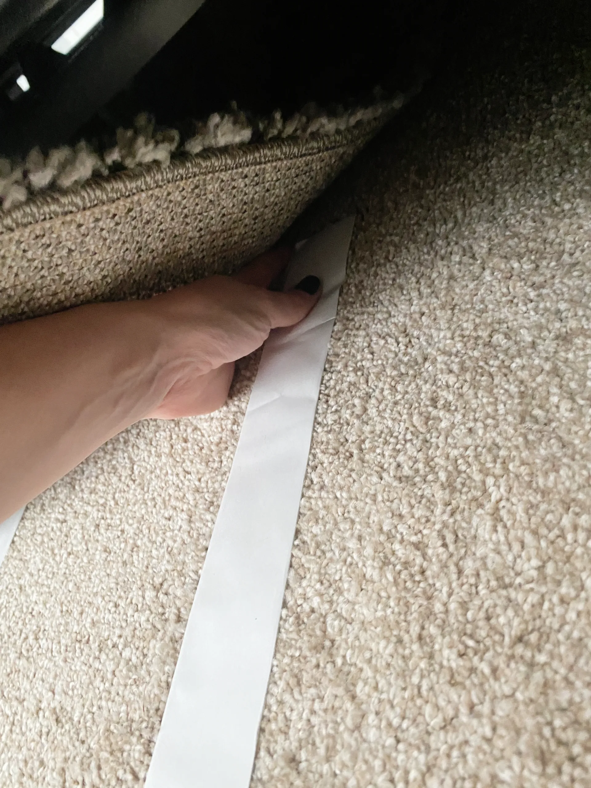 Rug Wrinkle Hack and Tips - Carpet Tape