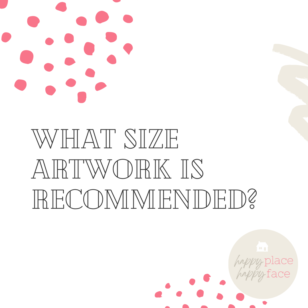 Artwork size recommendation above furniture