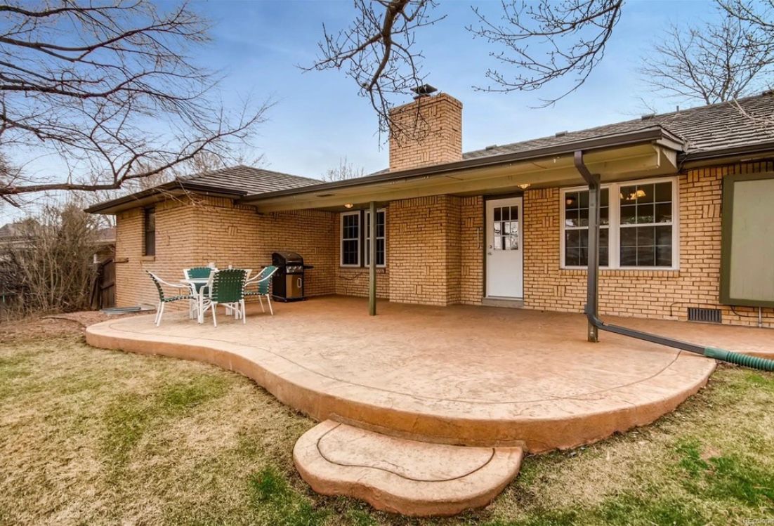 Before Image of Backyard Patio