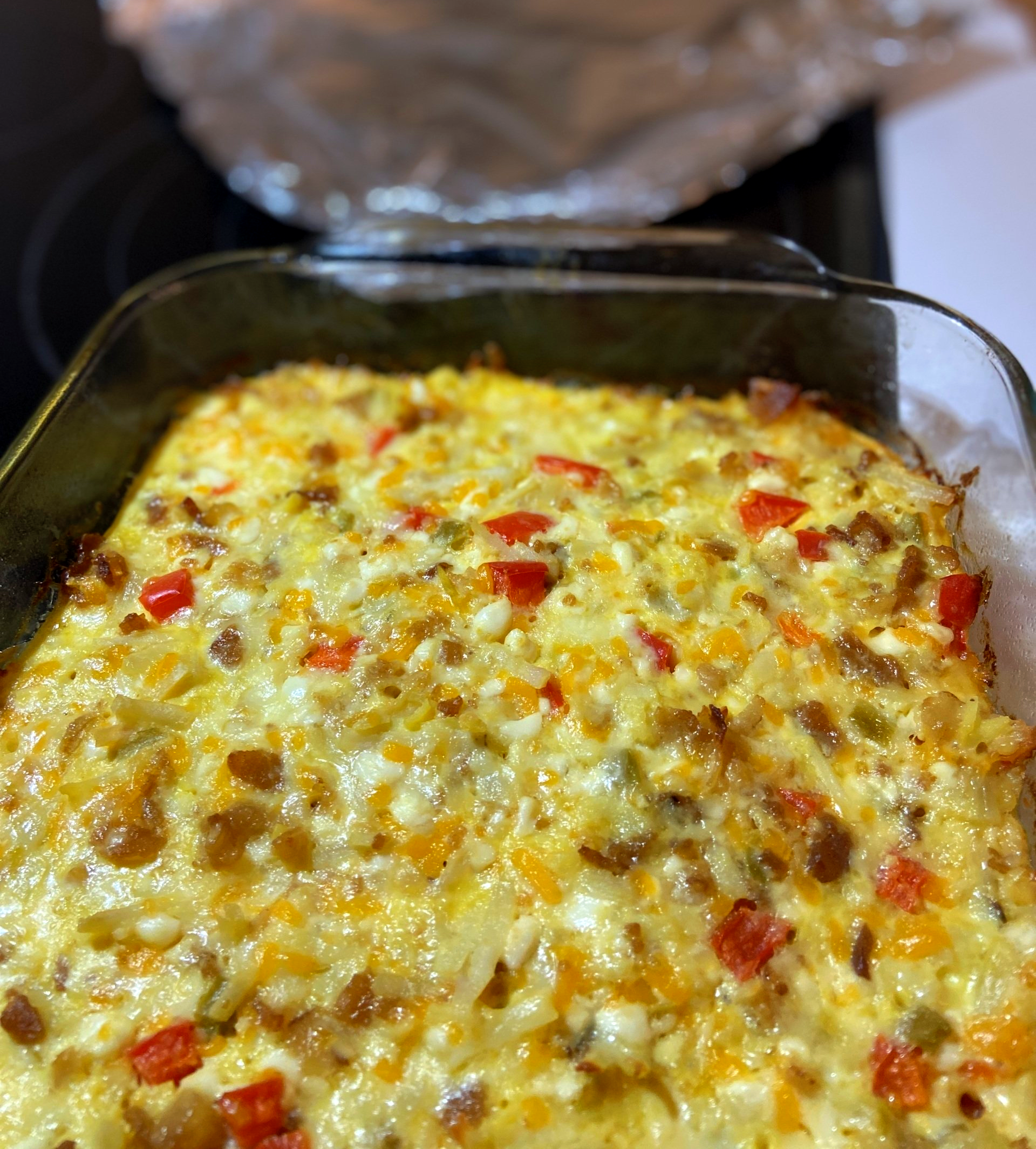 Confetti Bacon Egg Casserole Recipe