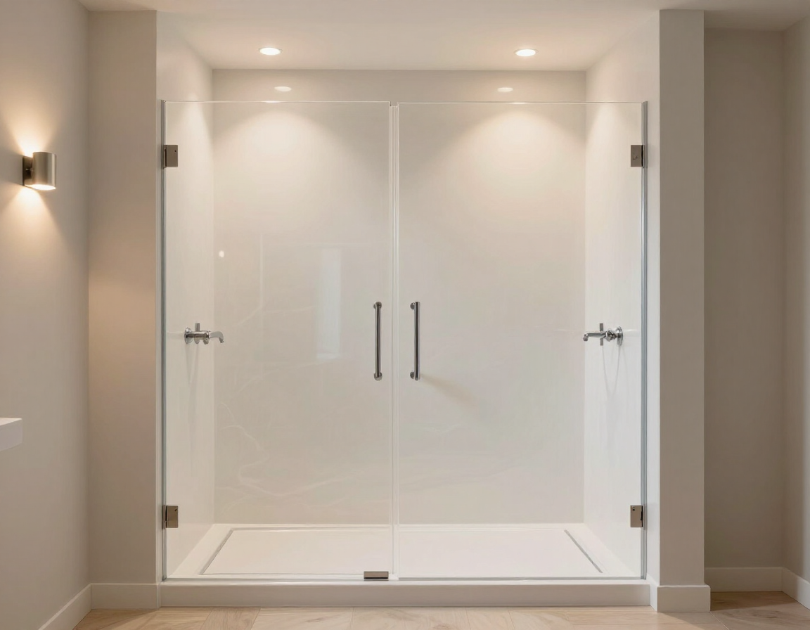 Epoxy shower wall system with seamless finish
