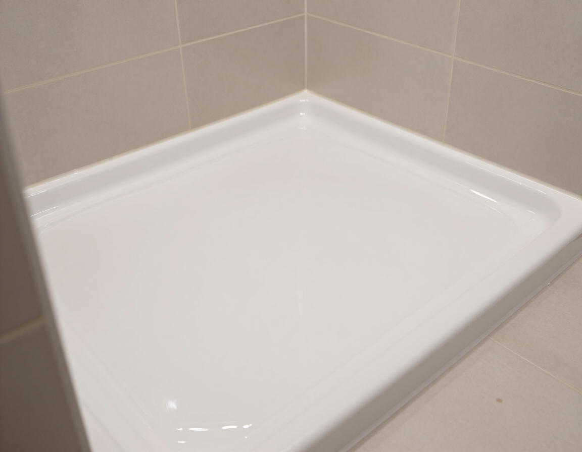 Epoxy shower floor pan waterproof coating