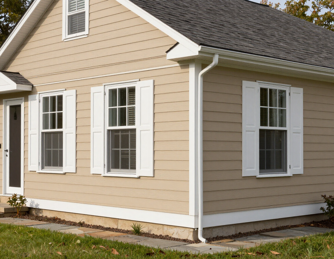 Exterior painting house siding and trim