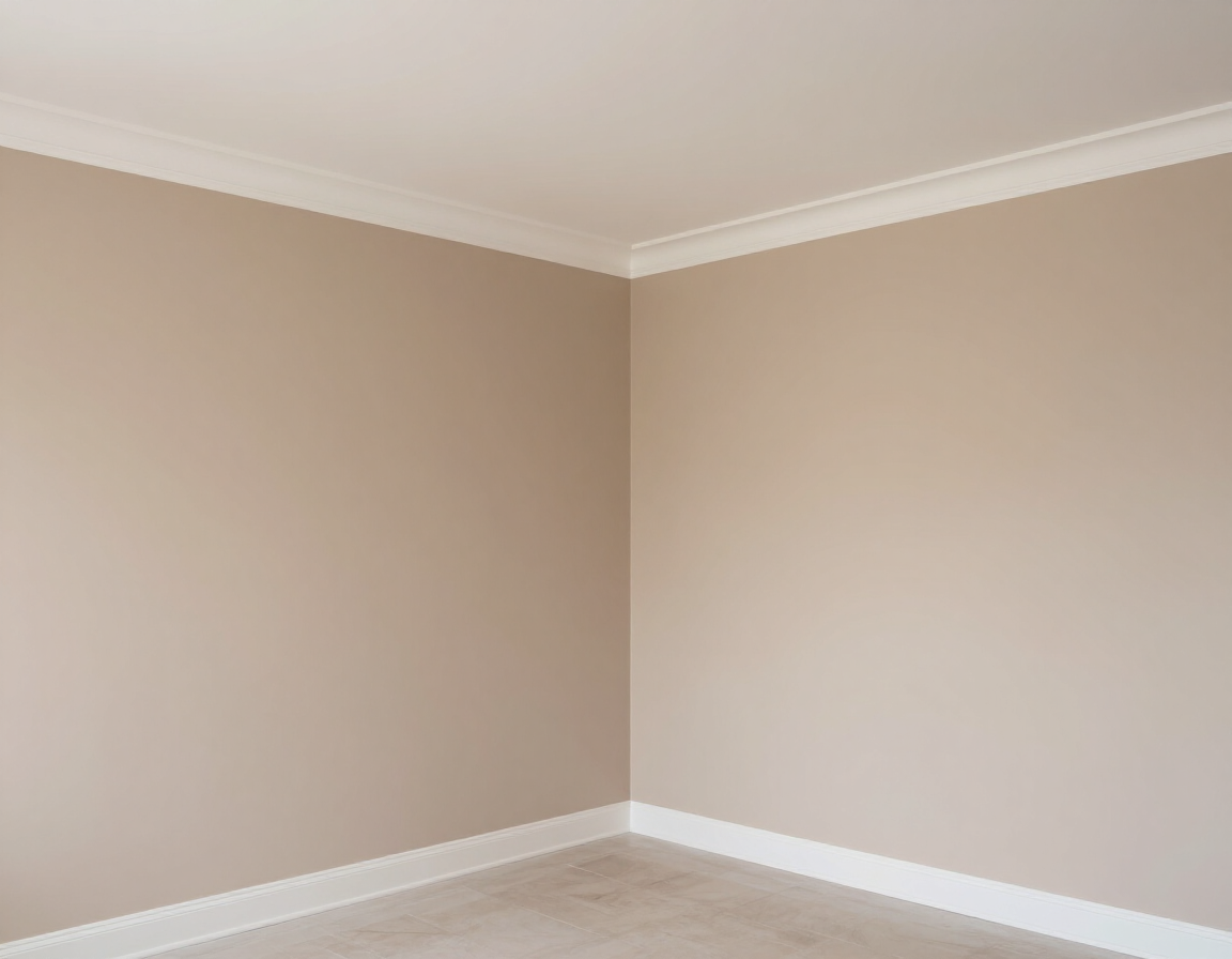 Interior room painting walls trim and ceiling