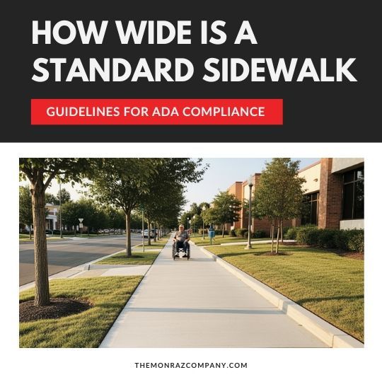 How Wide Is a Standard Sidewalk: Guidelines for ADA Compliance