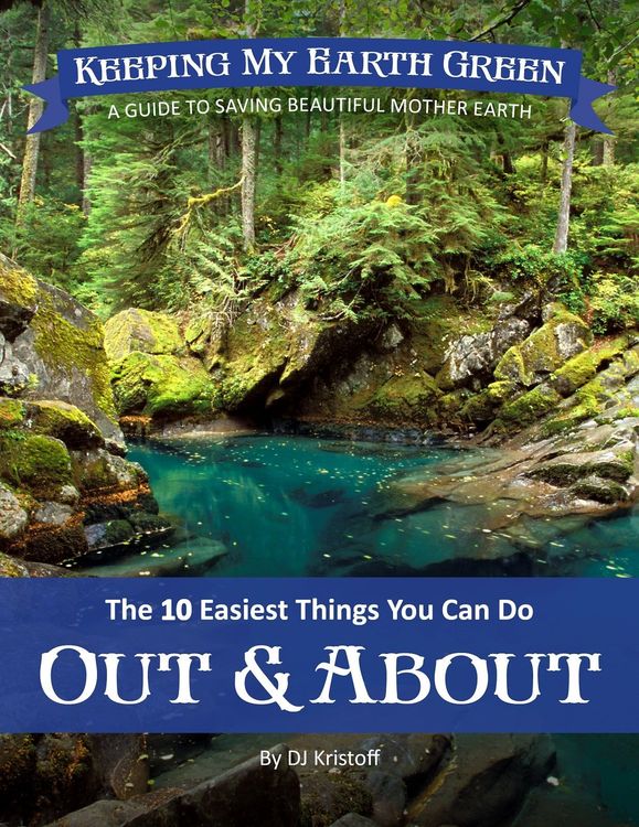 The cover of a book titled keeping my earth green