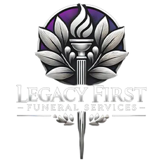 The logo for sample funeral home is shown on a white background.