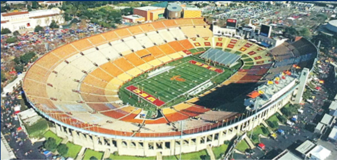 an aerial view of a football stadium with the letters ucsd on the field
