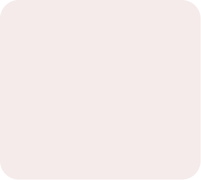 Pale pink rounded square with a subtle shadow on a white background