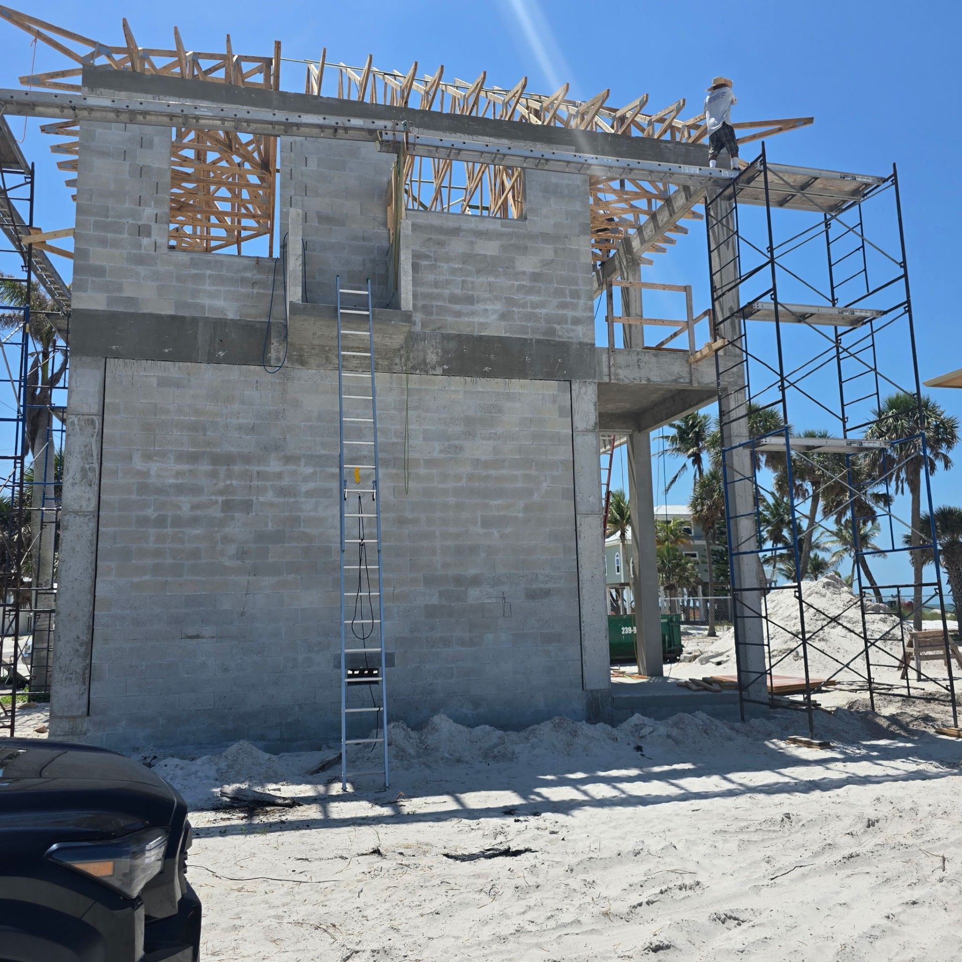 masonry concrete wall