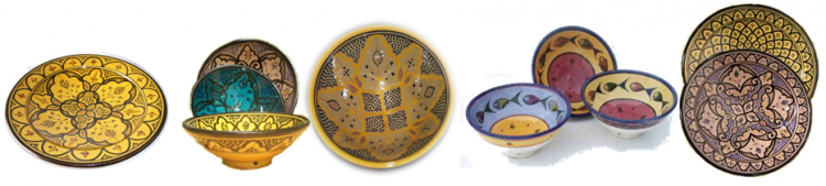 Marokkaans aardewerk uit Safi Marokkaans aardewerk