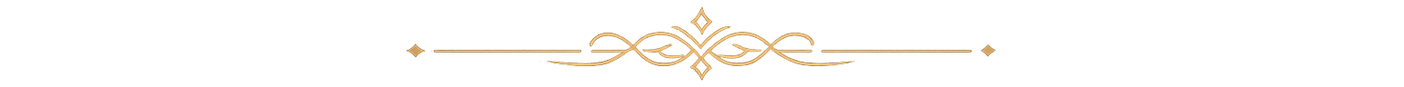 Decorative gold ornamental divider centered on a white background