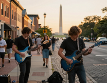 Washington, DC inspired city scene