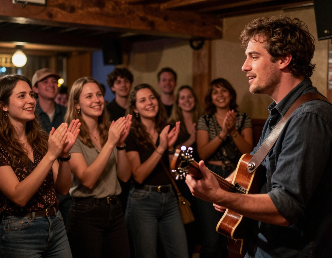 Fans joining a live music community