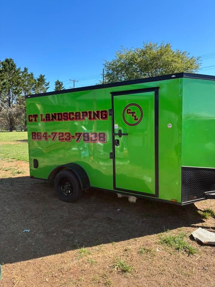 Full-color enclosed trailer graphics