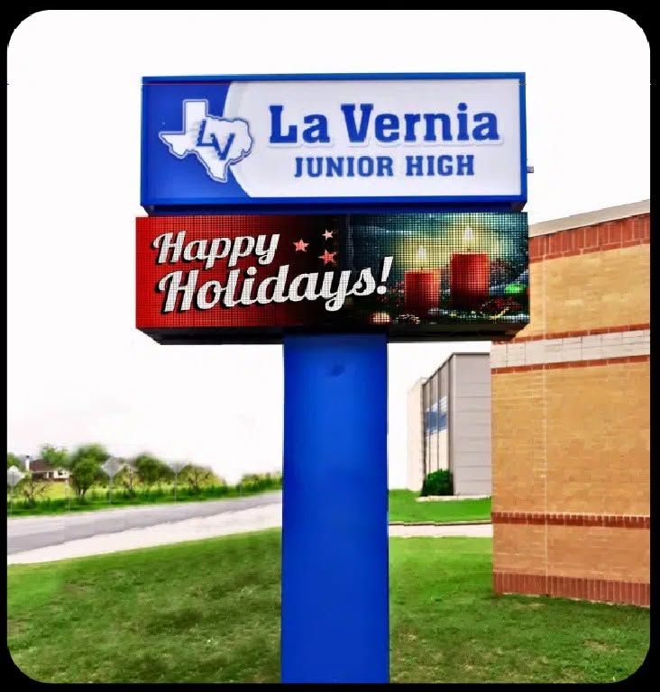 School LED message center