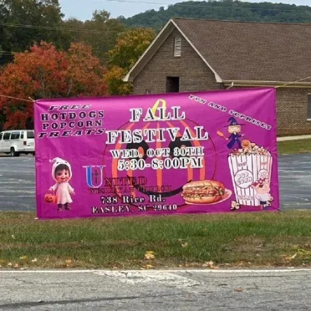Church event banner