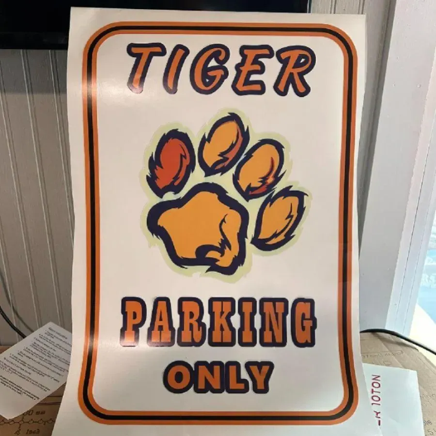 Parking sign