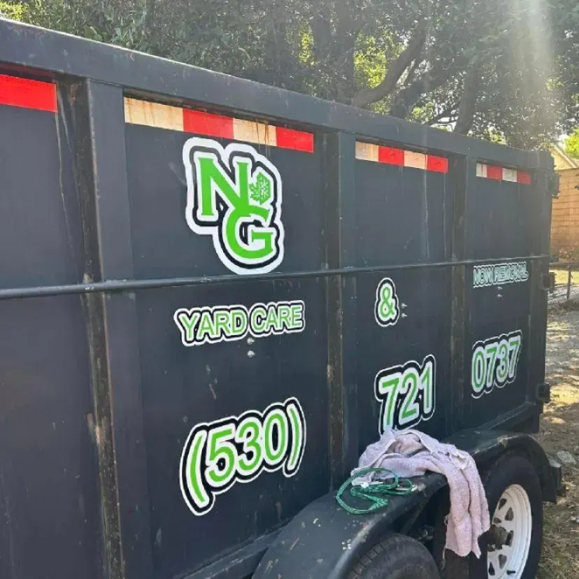 NG Yard Care dump trailer graphics