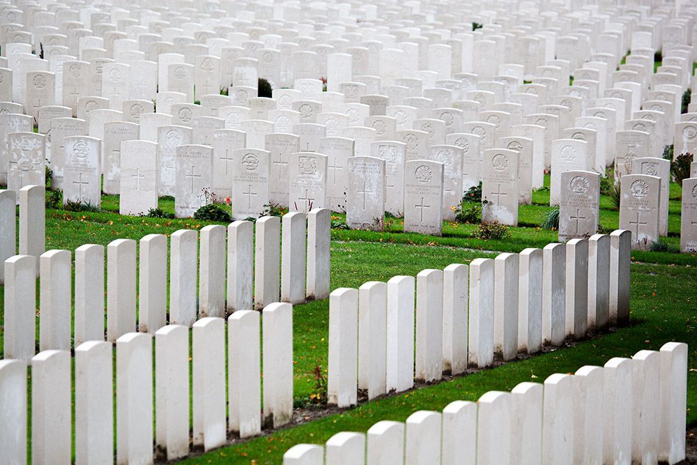 Tyne Cot Cemetery, Britsh, WW1