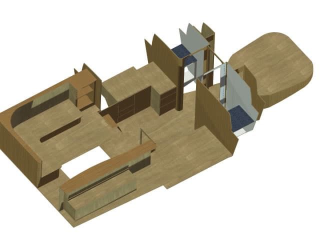 3d model Jacht, Cruiser interieurontwerp InterieurbouwNoord