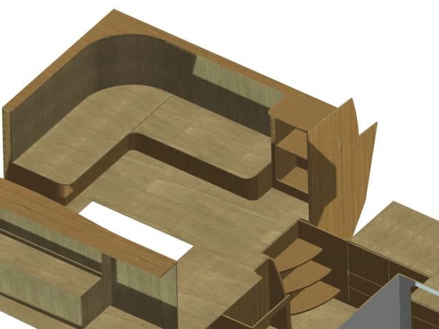 3d model Jacht, Cruiser interieurontwerp InterieurbouwNoord
