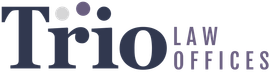 A logo for trio law offices is shown on a white background.