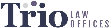 A logo for trio law offices is shown on a white background.