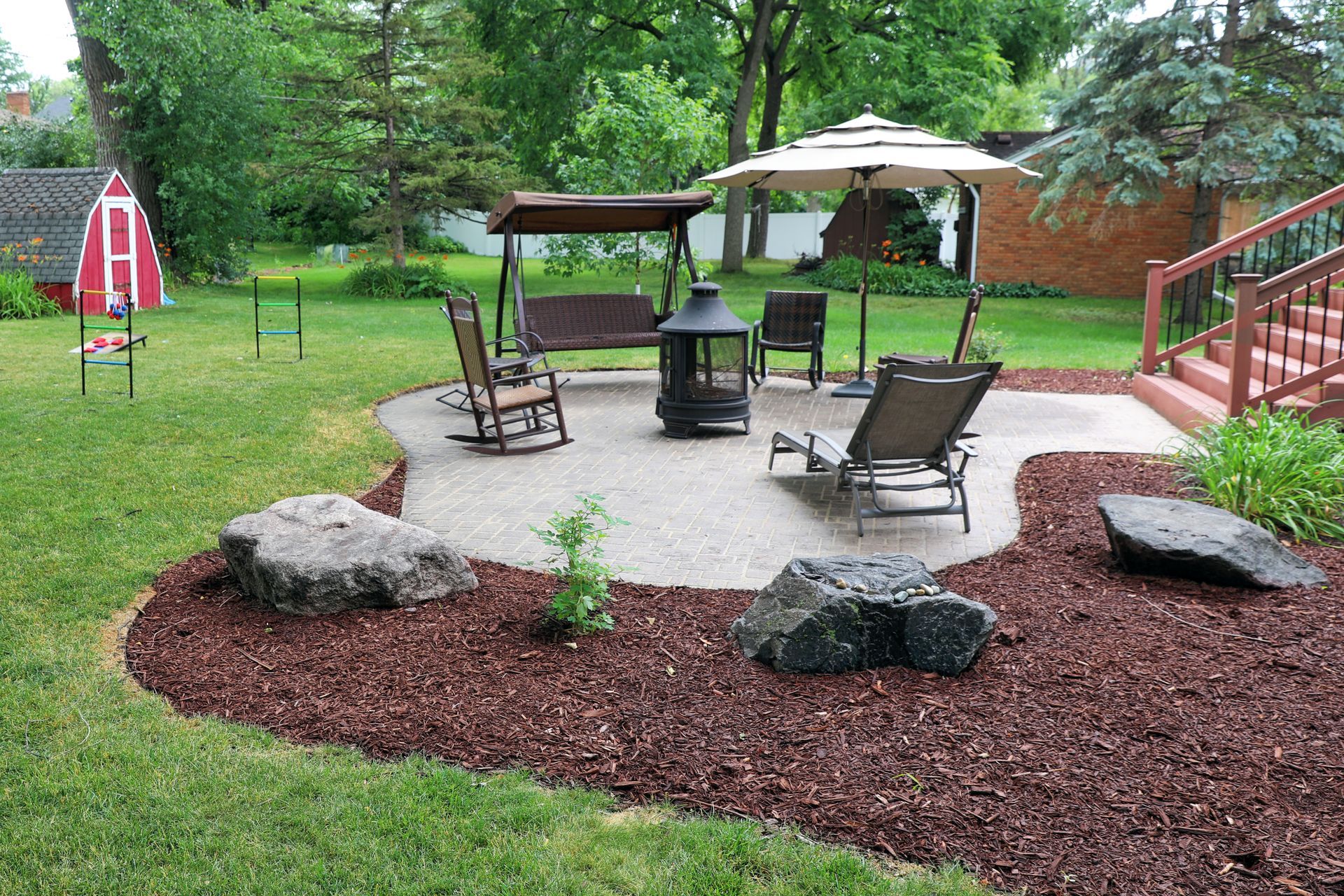 Shovel Beside The Wheelbarrow — Painesville, OH — McCallister's Landscaping
