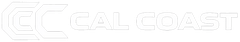 Cal Coast logo with white graphic and white text.